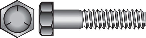 HILLMAN 5/8 in. D X 8 in. L Heat Treated Zinc Steel Hex Head Cap Screw 1 pk
