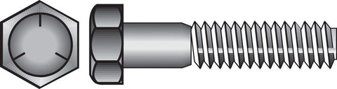 HILLMAN 1 in. D X 3 in. L Heat Treated Zinc Steel Hex Head Cap Screw 10 pk