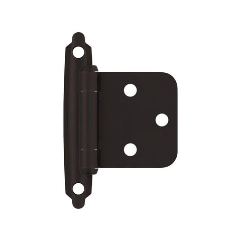 Amerock 1-13/16 in. W X 2-3/4 in. L Oil Rubbed Bronze Steel Self-Closing Hinge 2 pk