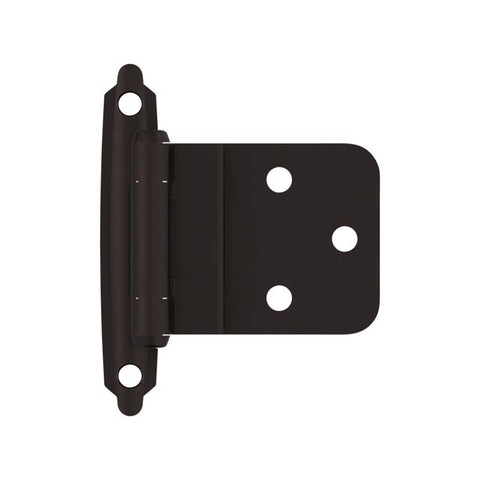 Amerock 2 in. W X 2-3/4 in. L Oil Rubbed Bronze Steel Self-Closing Hinge 2 pk