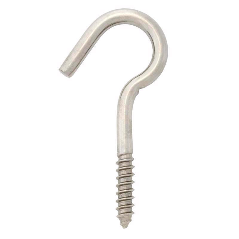 Hampton Small Stainless Steel 4.1875 in. L Clothesline Hook 215 lb 1 pk (Pack of 5)