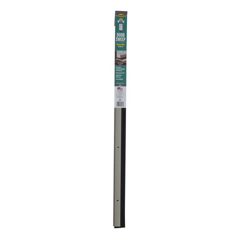 M-D Building Products Satin Nickel Aluminum/Vinyl Sweep For Doors 36 in. L X 2.13 in.