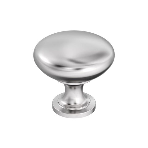 Amerock Edona Traditional Round Furniture Knob 1-1/4 in. D 28.702 mm Polished Chrome 1 pk