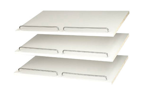 Easy Track 5/8 in. H X 24 in. W X 14 in. L Chrome Shoe Shelves