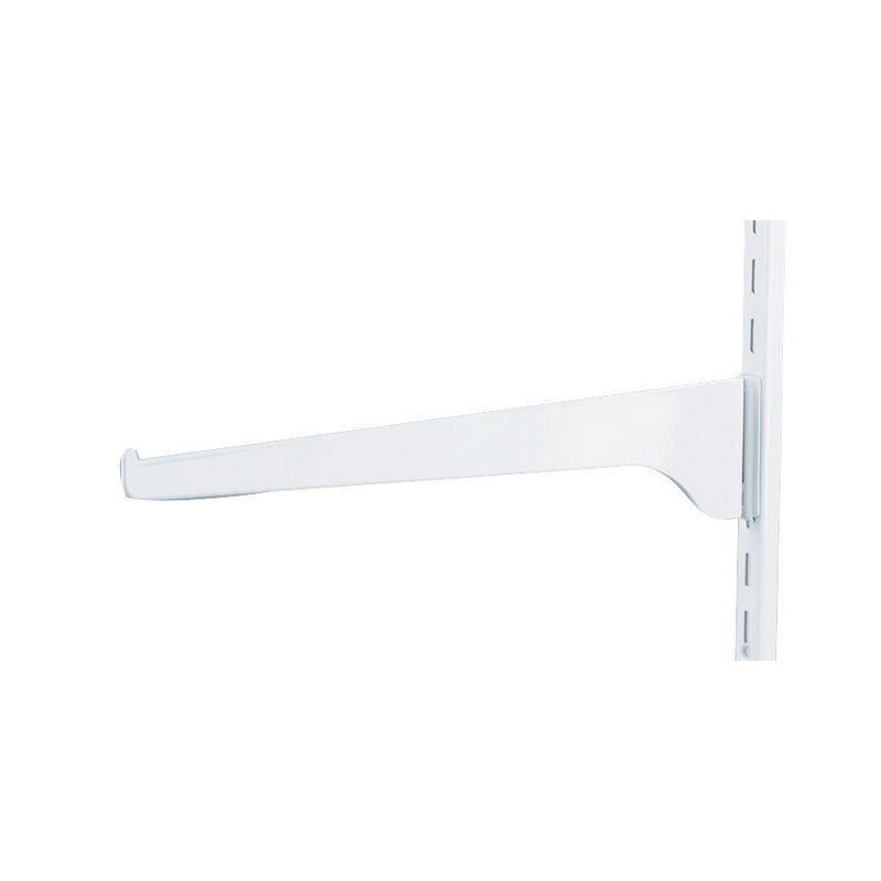 Knape & Vogt White Steel Regular Duty Bracket 16 Ga. 12 in. L 160 lb (Pack of 10)