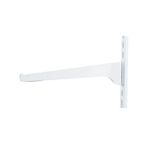 Knape & Vogt White Steel Regular Duty Bracket 16 Ga. 12 in. L 160 lb (Pack of 10)