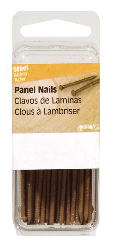 HILLMAN 1 in. Panel Steel Nail Flat Head (Pack of 6)