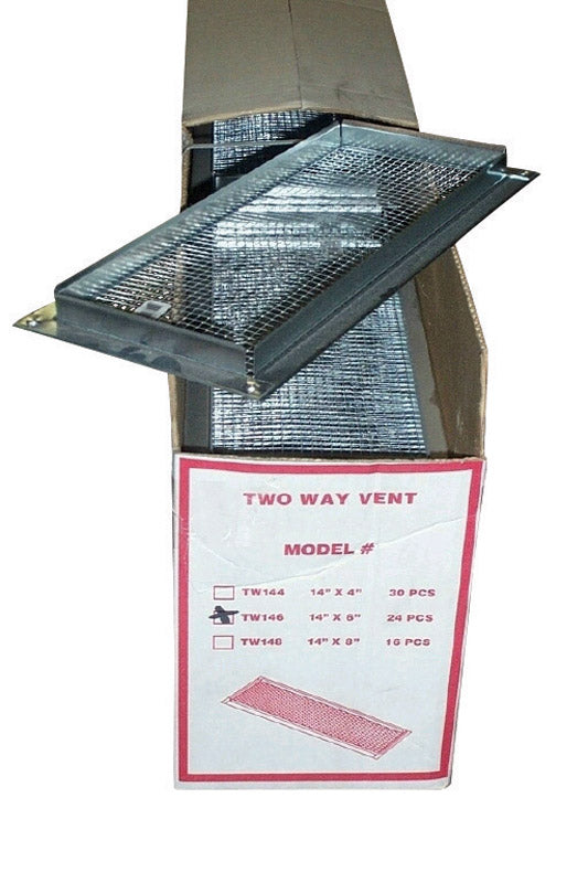 Construction Metals 6.5 in. H X 15 in. W Metallic Steel Foundation Vent (Pack of 24)
