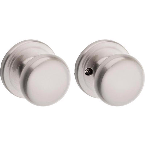 Kwikset Juno Signature Series Traditional Satin Nickel Passage Door Knob 1-3/4 in.
