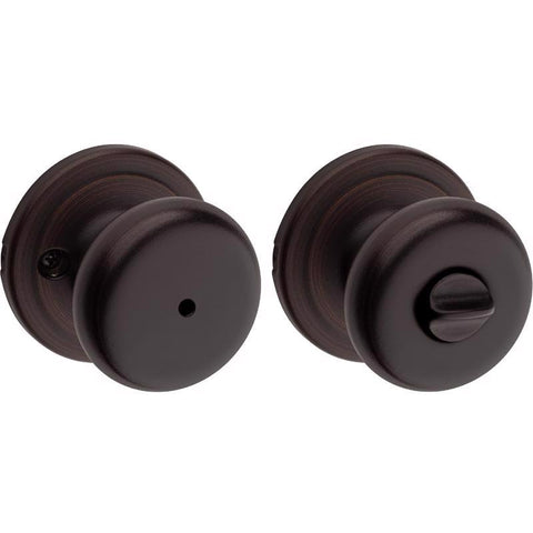 Kwikset Juno Signature Series Traditional Venetian Bronze Privacy Door Knob 1-3/4 in.