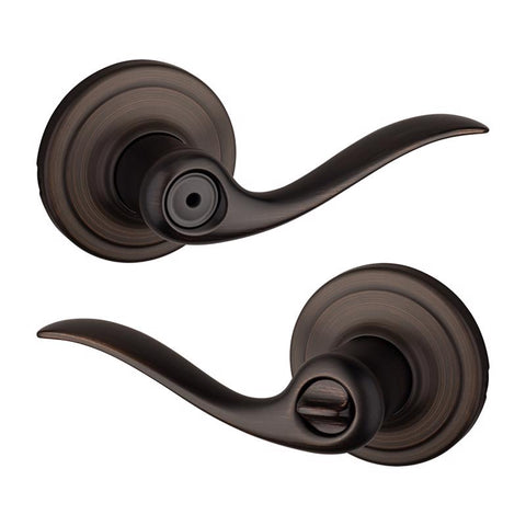 Kwikset Tustin Venetian Bronze Privacy Lockset 1-3/4 in.