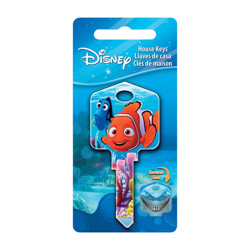 HILLMAN Disney Fishing House Key Blank 66/97 Double For Kwikset and Titan Locks Multicolored (Pack of 5)