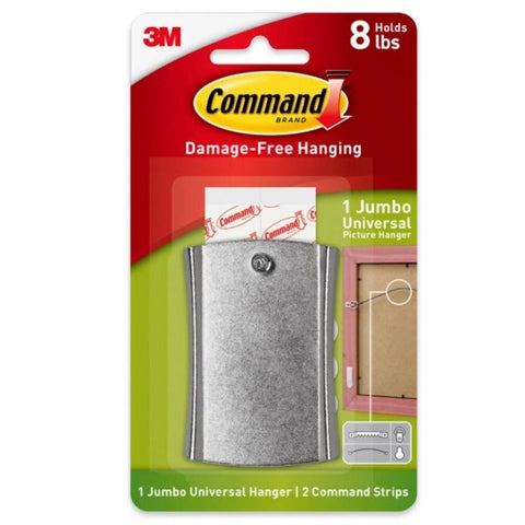 3M Command Silver Picture Hanger 8 lb 1 pk (Pack of 4)