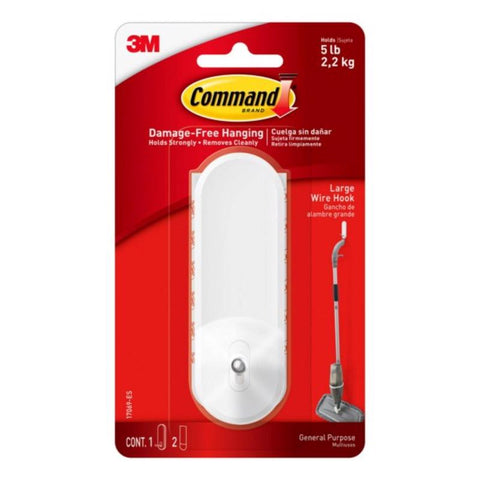 3M Command Large Plastic Wire Hooks 4.14 in. L 1 pk (Pack of 4)