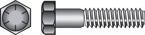 HILLMAN 5/16 in. D X 1 in. L Heat Treated Steel Hex Head Cap Screw 100 pk