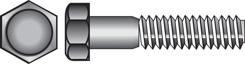 HILLMAN 3/8 in. D X 8 in. L Hot Dipped Galvanized Steel Hex Bolt 1 pk