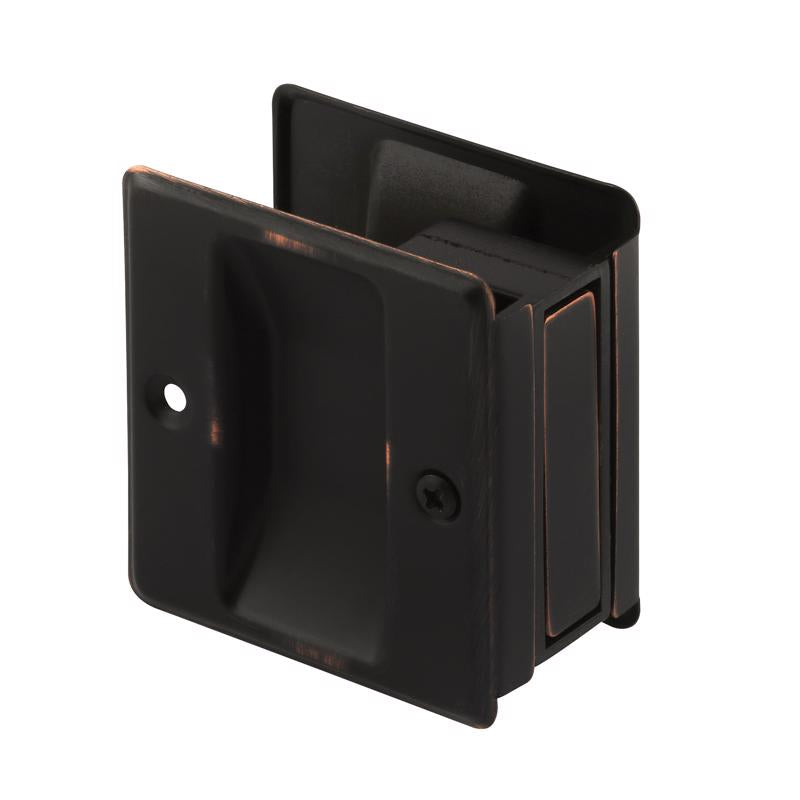 Prime-Line 2.5 in. L Bronze Brass Pocket Door Pull
