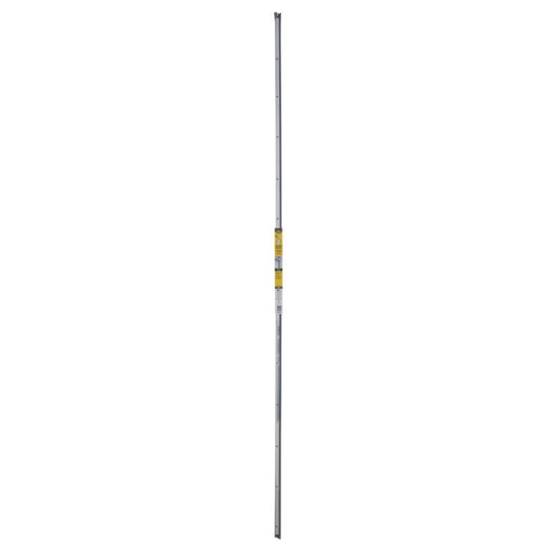 Burlete de aluminio plateado/vinilo M-D Building Products para jambas de puertas, 84 pulg. de largo x 0.25 pulg.