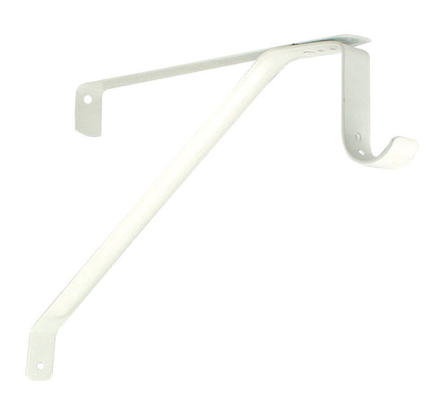 Knape & Vogt John Sterling White Steel Shelf/Rod Bracket 12 Ga. 10 in. L 250 lb (Pack of 20)