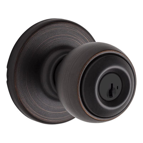 Kwikset Polo Venetian Bronze Entry Lockset 1-3/4 in.