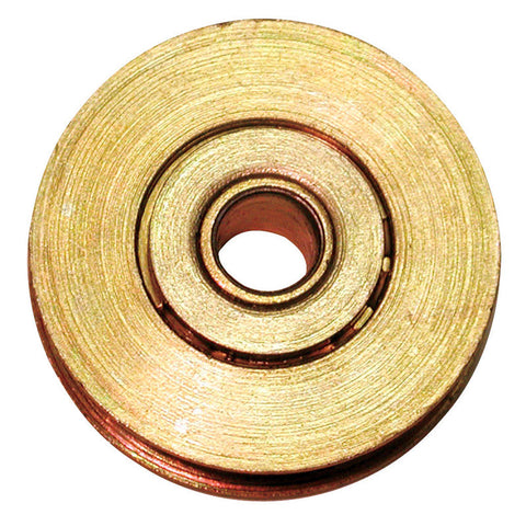 Barton Kramer 1-1/4 in. D X 0.33 in. L Gold Steel Sliding Door Guide 2 pk
