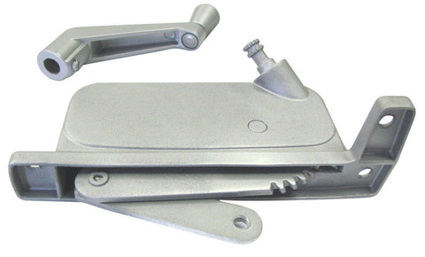 Barton Kramer Silver Aluminum Right Awning Window Operator For Security Windows