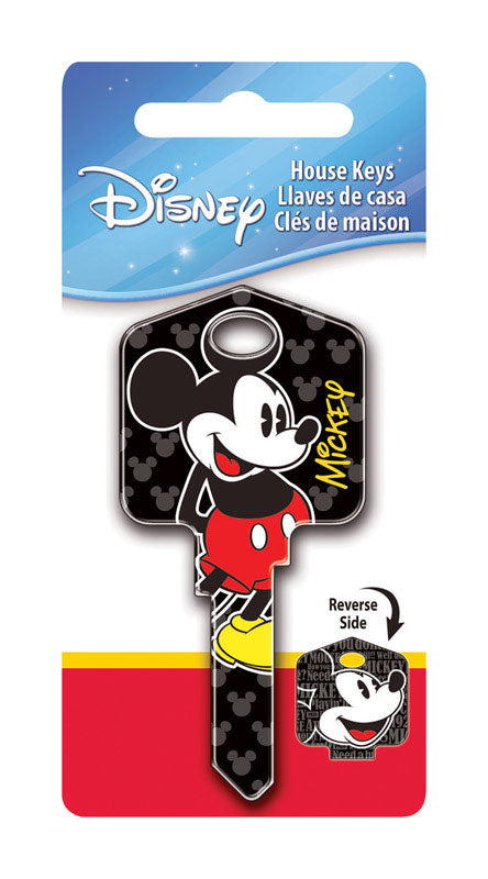 HILLMAN Disney Mickey Mouse House Key Blank 66/97 Single For Kwikset and Titan Locks Multicolored (Pack of 5)