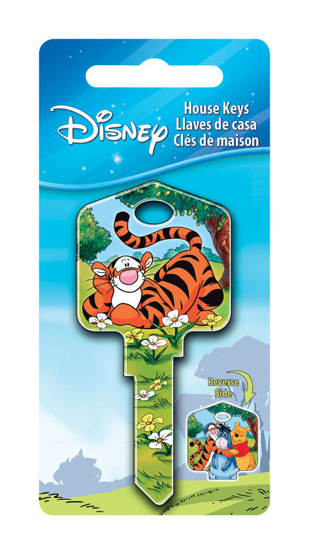 HILLMAN Disney Tigger Bounce House Key Blank 66/97 Single For Kwikset and Titan Locks Multicolored (Pack of 5)