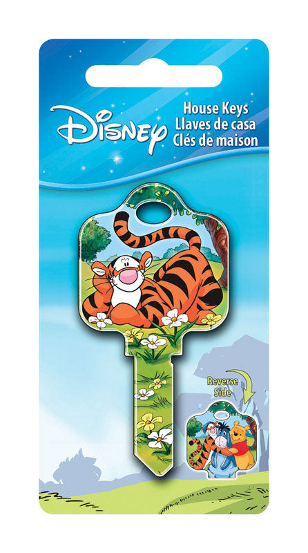 HILLMAN Disney Tigger House Key Blank 68 Single For Schlage Locks Multicolored (Pack of 5)