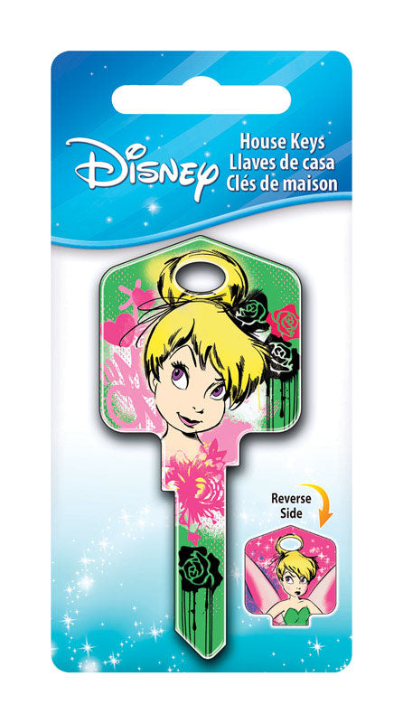 HILLMAN Disney Fairy House Key Blank 66/97 Single For Kwikset and Titan Locks Multicolored (Pack of 5)