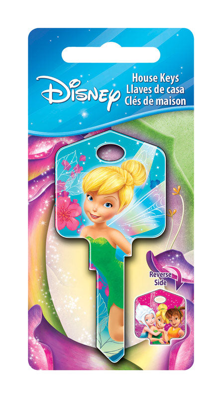 HILLMAN Disney Fairy House Key Blank 66/97 Single For Kwikset and Titan Locks Multicolored (Pack of 5)