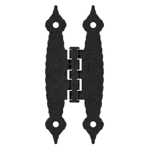 Amerock 1-1/2 in. W X 3-1/2 in. L Black Steel Cabinet Hinge 1 pk