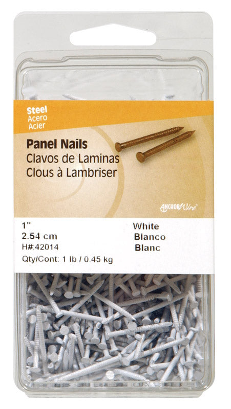 HILLMAN 1-5/8 in. Panel Carbon Steel Nail Flat Head (Pack of 3)