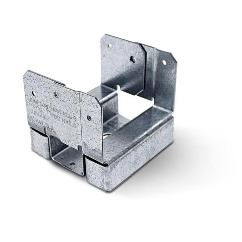 Simpson Strong-Tie ZMax 3.13 in. H X 5.5 in. W 14 Ga. Galvanized Steel Post Base (Pack of 10)
