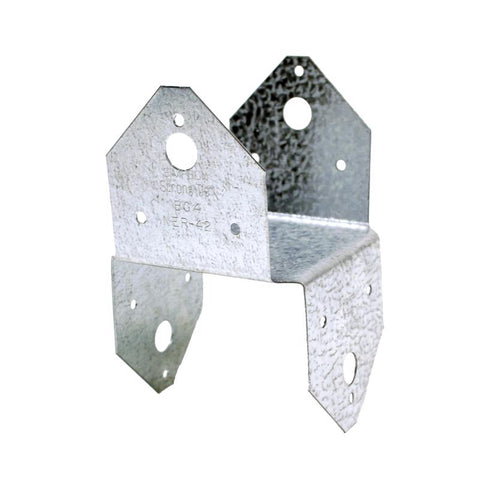 Simpson Strong-Tie 2.5 in. H X 5.5 in. W 18 Ga. Galvanized Steel Half Base