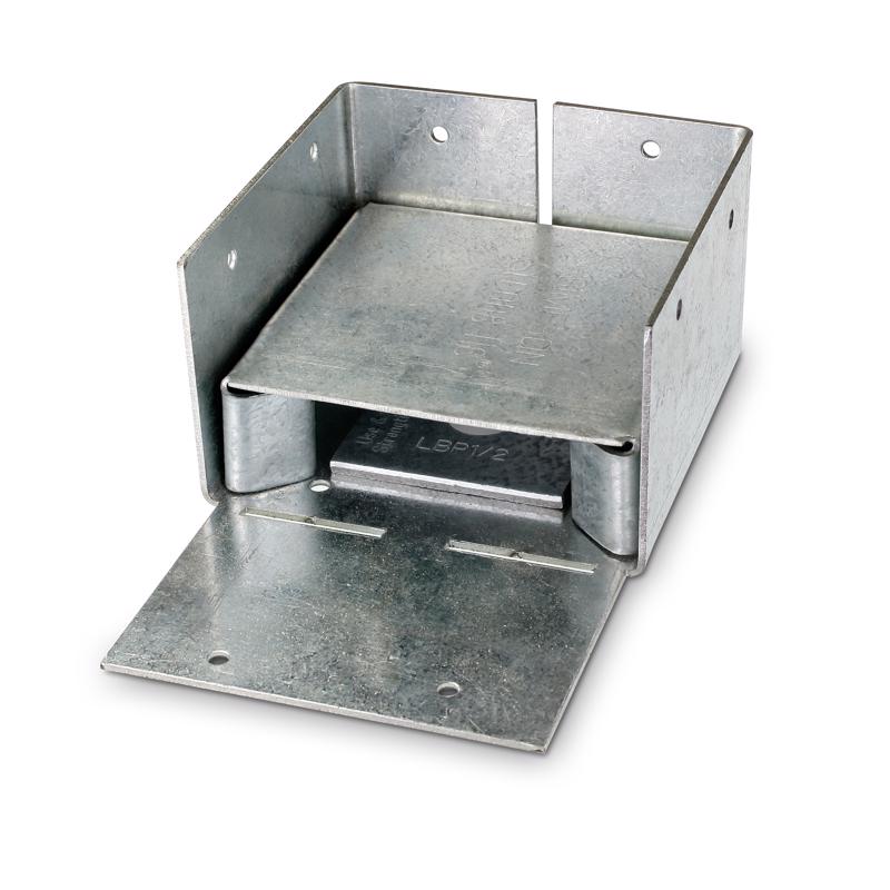 Simpson Strong-Tie ZMax 2.25 in. H X 3.56 in. W 16 Ga. Galvanized Steel Post Base (Pack of 10)