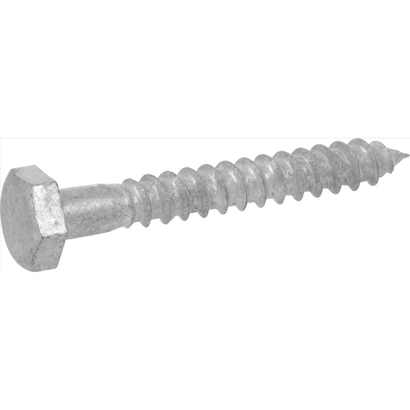 HILLMAN 3/8 in. X 2-1/2 in. L Hex Hot Dipped Galvanized Steel Lag Screw 50 pk