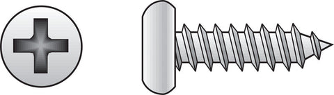 HILLMAN No. 6 Ga. X 5/8 in. L Phillips Pan Head Sheet Metal Screws 100 pk