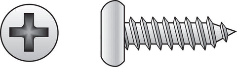 HILLMAN No. 12 Ga. X 1-1/4 in. L Phillips Pan Head Sheet Metal Screws 100 pk