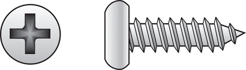 HILLMAN No. 14 Ga. X 1-1/4 in. L Phillips Pan Head Sheet Metal Screws 100 pk