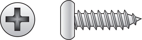 HILLMAN No. 10 Ga. X 1-3/4 in. L Phillips Pan Head Sheet Metal Screws 100 pk