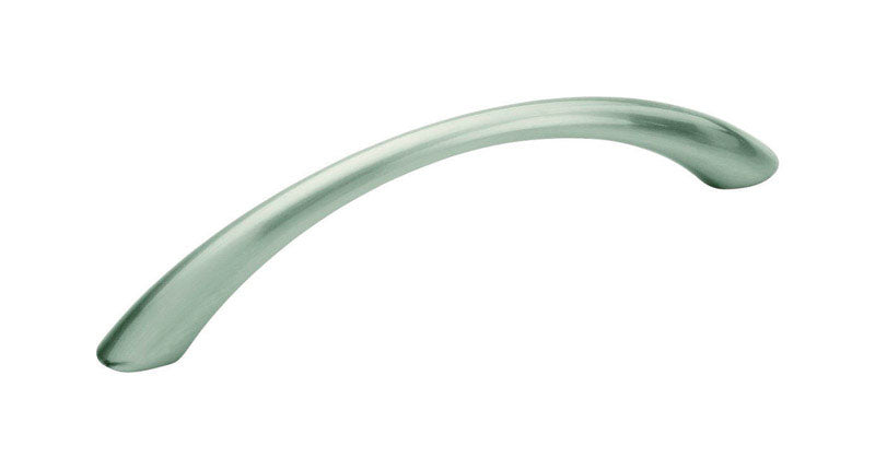 Amerock Contemporary Arch Cabinet Pull 3-3/4 in. Satin Nickel Silver 10 pk
