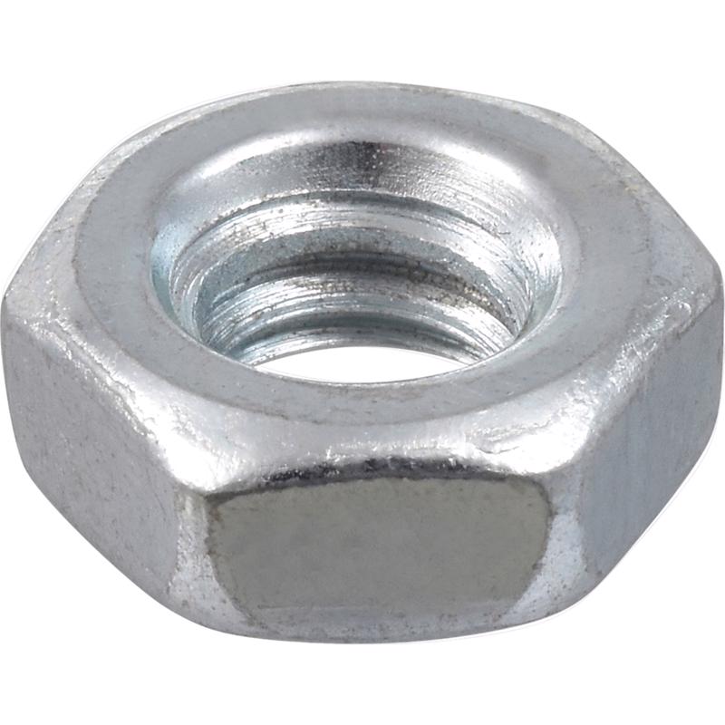 HILLMAN 6-32 in. Zinc-Plated Steel USS Hex Nut 100 pk