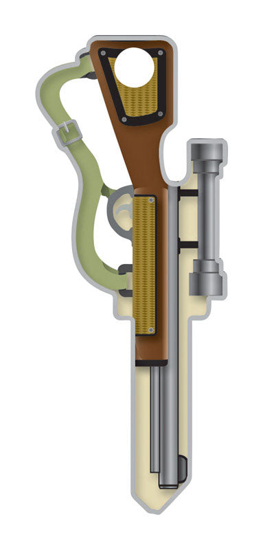 Lucky Line Key Shapes Rifle House Key Blank Double For Kwikset Multicolored (Pack of 5)