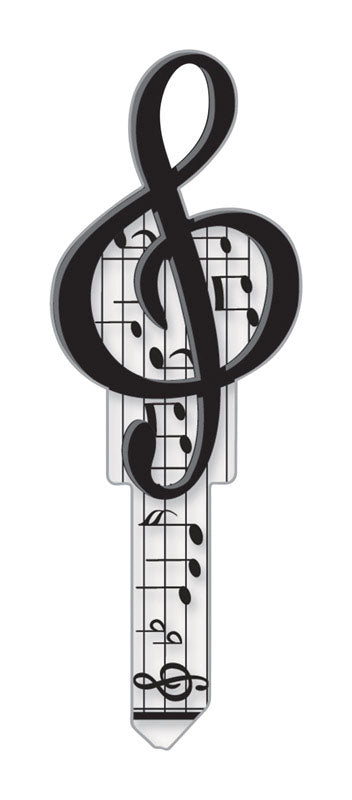 Lucky Line Key Shapes Music House Key Blank Single For Schlage Multicolored (Pack of 5)