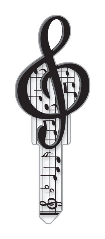 Lucky Line Key Shapes Music House Key Blank Double For Kwikset Multicolored (Pack of 5)