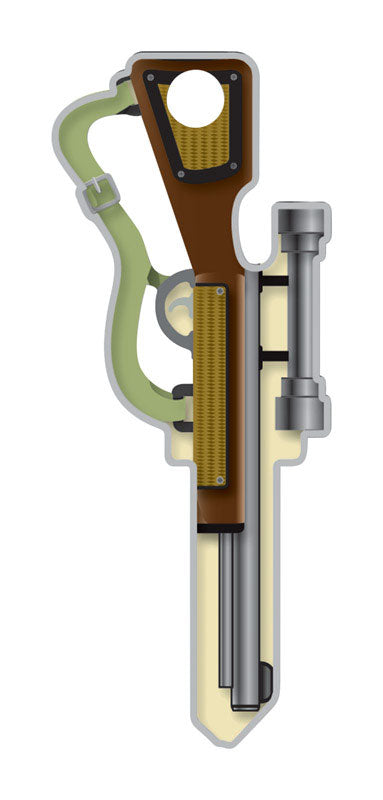 Lucky Line Key Shapes Rifle House Key Blank Single For Schlage Multicolored (Pack of 5)