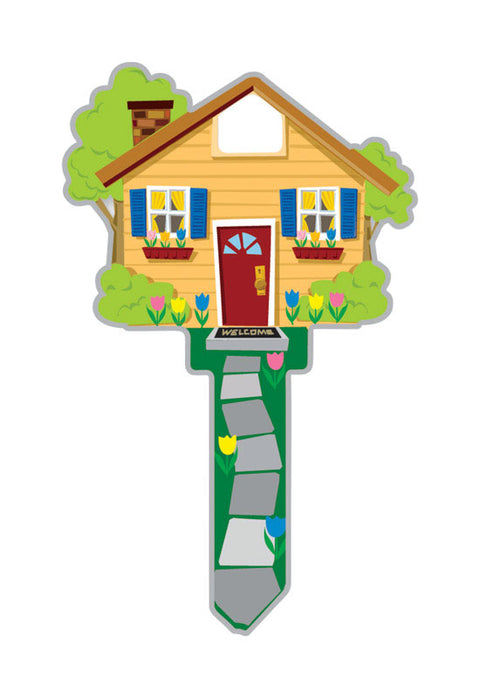 Lucky Line Key Shapes Home House Key Blank Double For Kwikset Multicolored (Pack of 5)