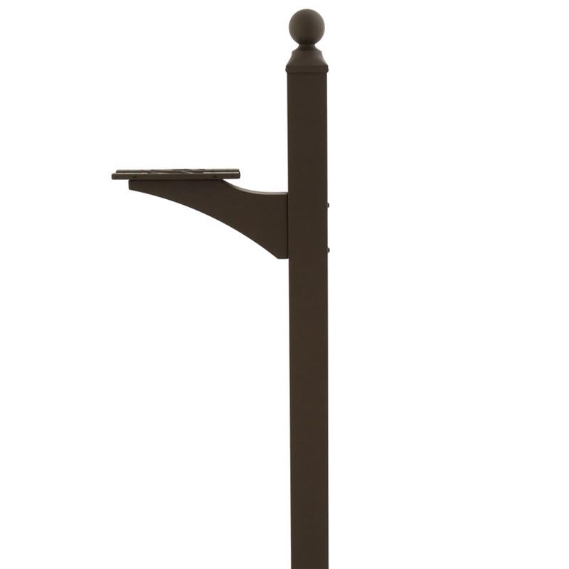 Architectural Mailboxes Landover 56.4 in. Venetian Bronze Bronze Aluminum/Steel Mailbox Post