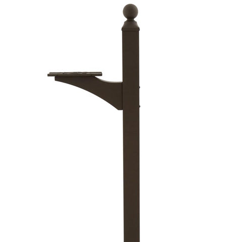 Architectural Mailboxes Landover 56.4 in. Venetian Bronze Bronze Aluminum/Steel Mailbox Post
